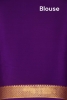 Exclusive Zari Checks Half and Half Mysore Crepe Silk Saree-Double Pallu 